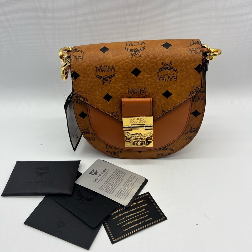 MCM Patricia Visetos-print shoulder bag mini